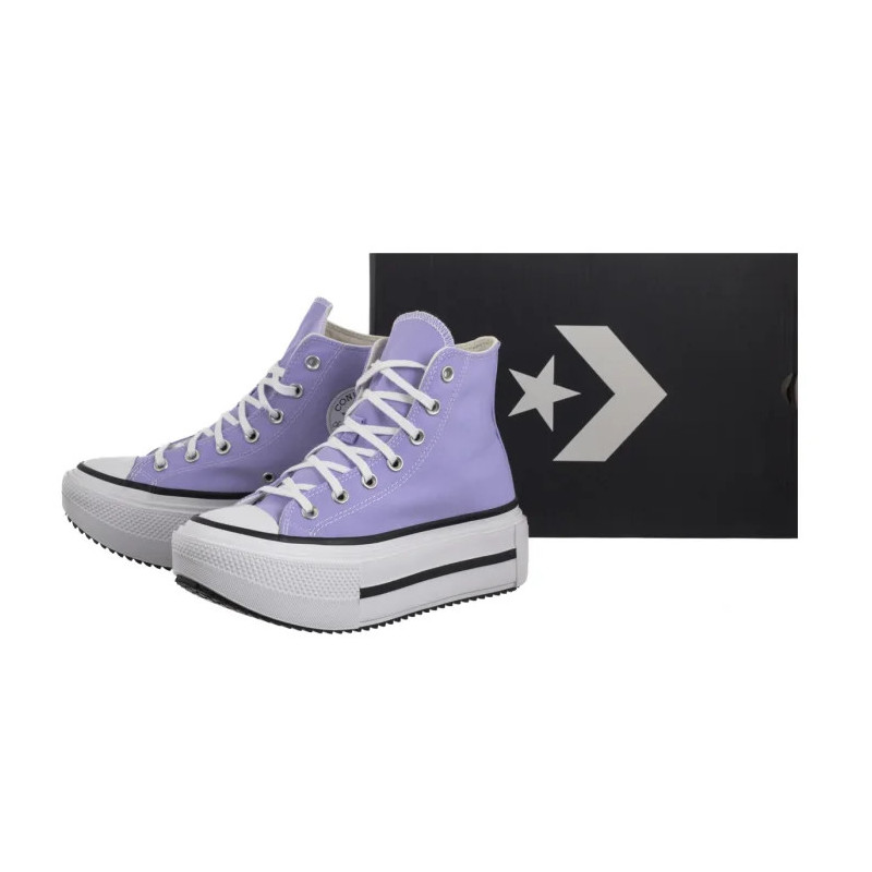 Converse CTAS Lift Double Stack Hi Violet Heat/Egret/Black A15206C (CO785-a) bateliai