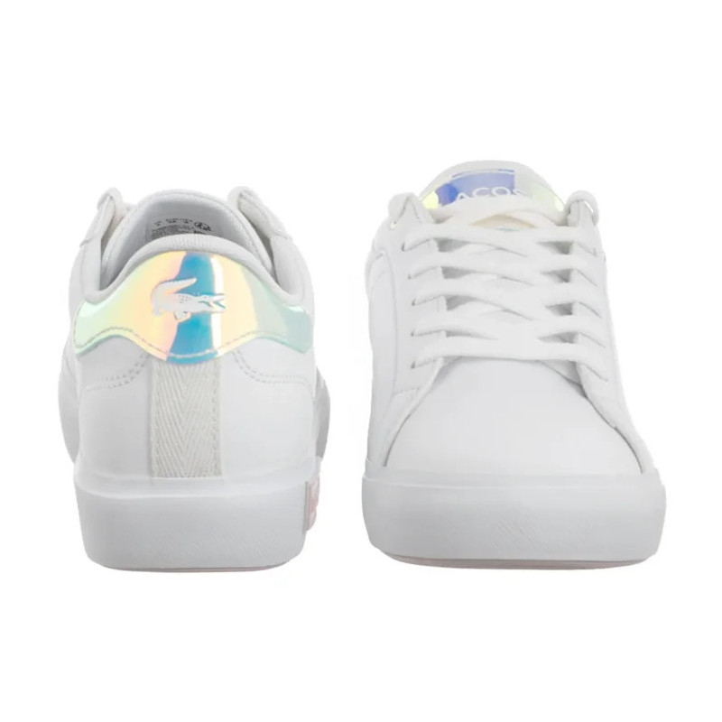 Lacoste Powercourt 124 3 Suj Wht/Lt Pink 747SUJ0013.1Y9 (LC456-a) sporta apavi