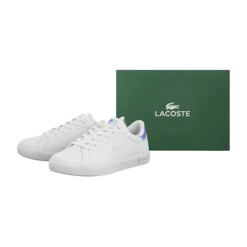 Lacoste Powercourt 124 3 Suj Wht/Lt Pink 747SUJ0013.1Y9 (LC456-a) sporta apavi