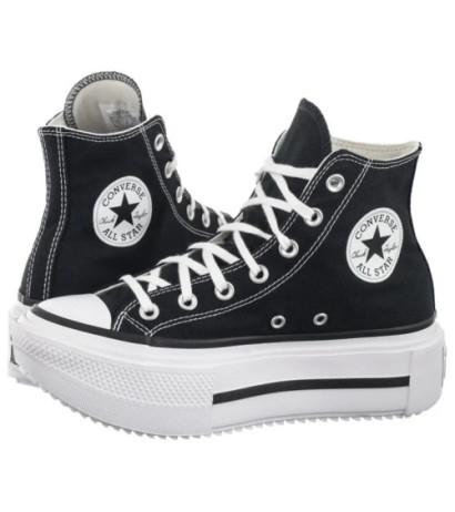 Converse CTAS Lift Double Stack Hi Black/White/Black A12975C (CO785-b) bateliai