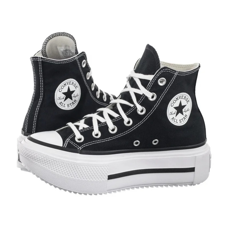 Converse CTAS Lift Double Stack Hi Black/White/Black A12975C (CO785-b) shoes