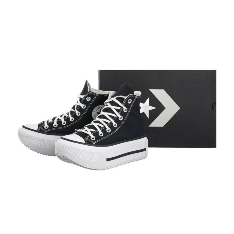 Converse CTAS Lift Double Stack Hi Black/White/Black A12975C (CO785-b) kurpes