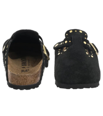 Birkenstock Boston Rivet Border Black 1030491 (BK318-a) Women's Shoes/Flip Flops