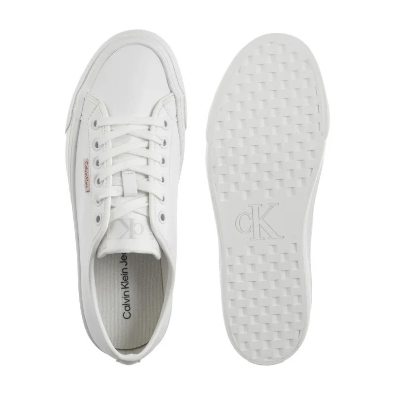 Calvin Klein Vulc Flatform Lth Bright White YW0YW01886 YAF (CK679-a) sporta apavi