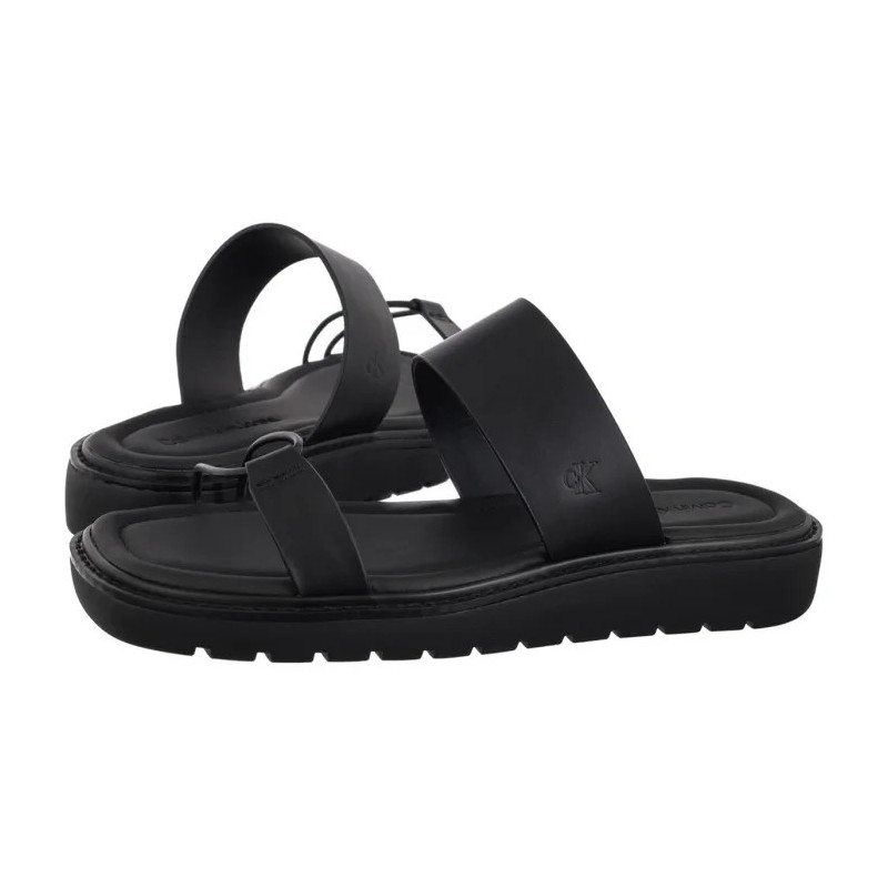 Calvin Klein Rope Sandal Soft Lth Mg Ck Black YW0YW01864 BEH (CK681-a) Moteriški batai/šlepetės