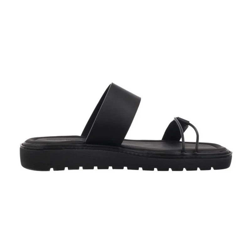 Calvin Klein Rope Sandal Soft Lth Mg Ck Black YW0YW01864 BEH (CK681-a) Women's Shoes/Flip Flops