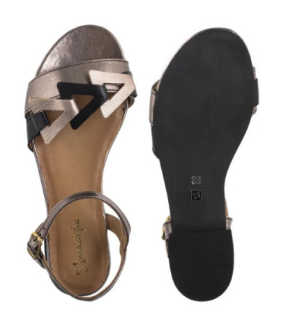 Maciejka Czarne/Złote 07023-20/00-1 (MA1404-a) sandalai