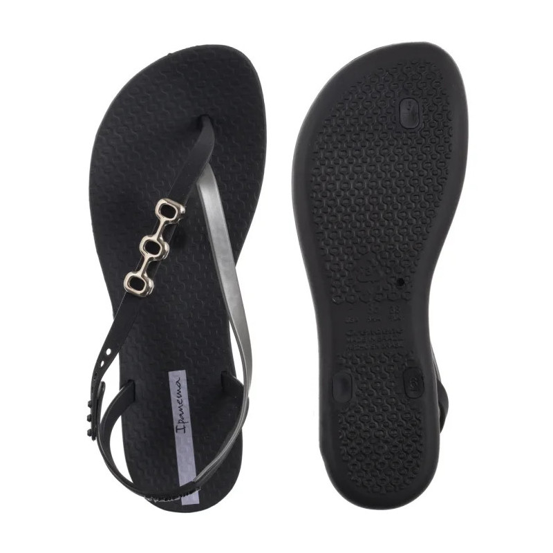 Ipanema Sandal Rio Fem 83654/BC725 Black/Silver (IP84-b) flip flops