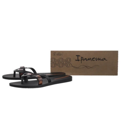 Ipanema Kirei Chic Fem 83673/BB740 Black/Brown Tile (IP88-a) flip flops
