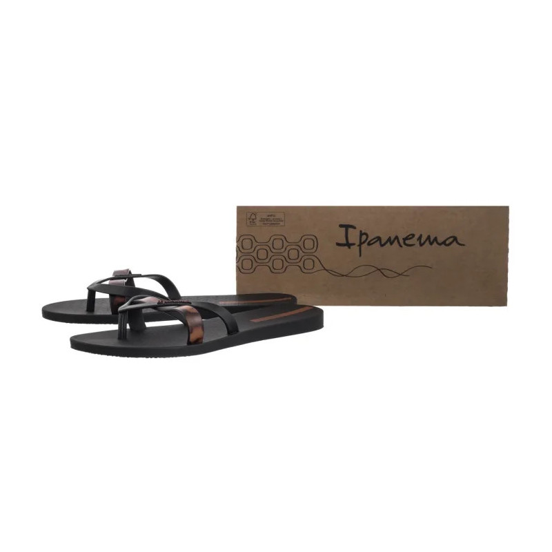 Ipanema Kirei Chic Fem 83673/BB740 Black/Brown Tile (IP88-a) šlepetės