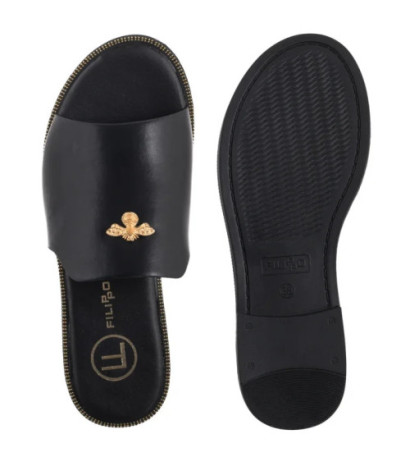 Filippo Czarne DK6975/25 BK (FO170-a) Sieviešu apavi/Flip Flops