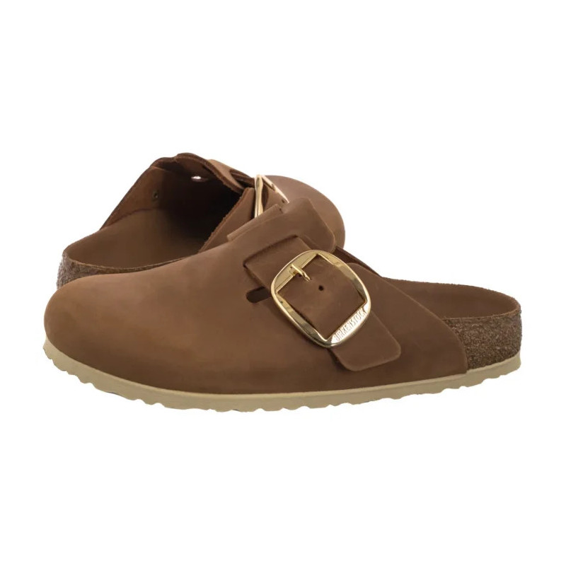 Birkenstock Boston Big Buckle Cognac 1030446 (BK316-a) Moteriški batai/šlepetės