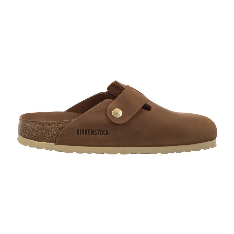 Birkenstock Boston Big Buckle Cognac 1030446 (BK316-a) Moteriški batai/šlepetės