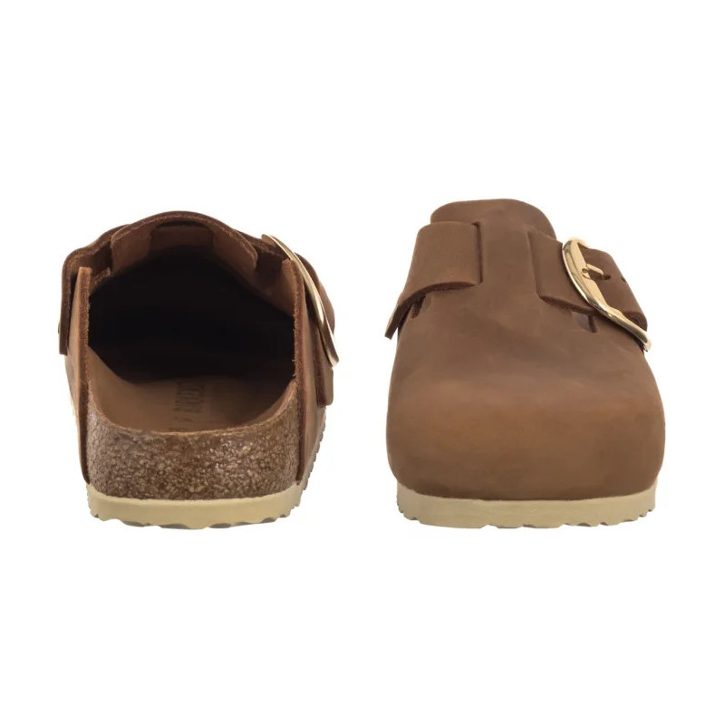 Birkenstock Boston Big Buckle Cognac 1030446 (BK316-a) Moteriški batai/šlepetės