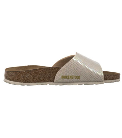 Birkenstock Catalina Cushion Buckle Shiny Snake Cream 1030360 (BK317-a) Moteriški batai/šlepetės