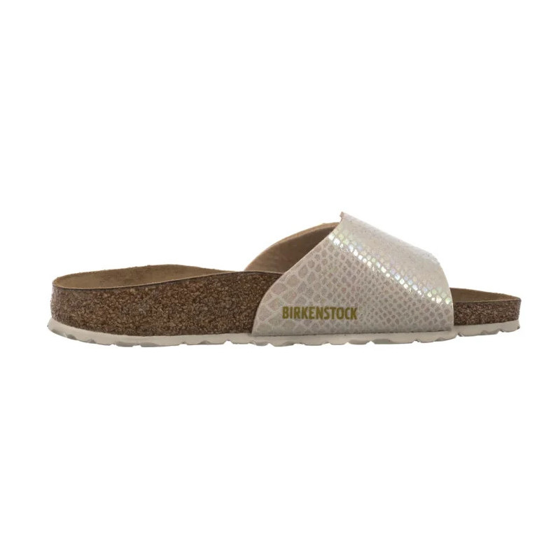 Birkenstock Catalina Cushion Buckle Shiny Snake Cream 1030360 (BK317-a) Moteriški batai/šlepetės