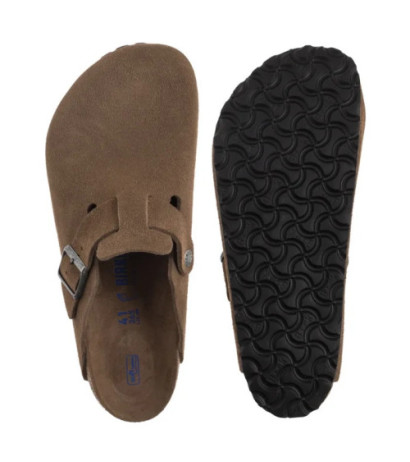 Birkenstock Boston BS SF Dark Tea Tonal 1030814 (BK320-a) slippers