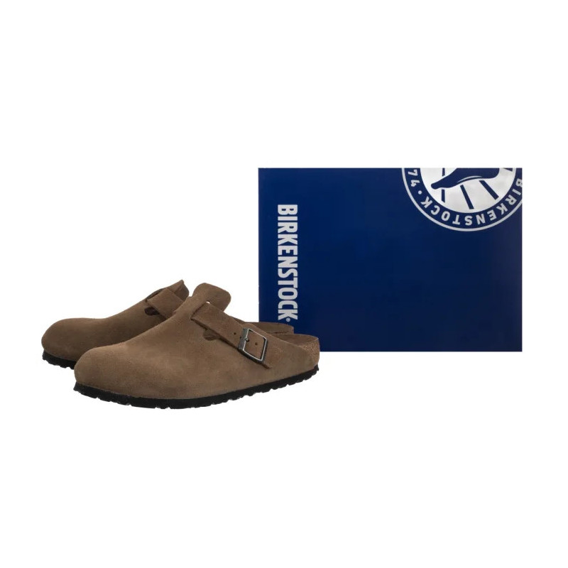 Birkenstock Boston BS SF Dark Tea Tonal 1030814 (BK320-a) sussid
