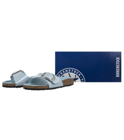 Birkenstock Madrid Big Buckle Baby Blue High Shine 1030364 (BK238-h) Naiste kingad/klappide klapid