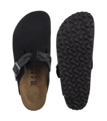 Birkenstock Boston Braided Black 1030497 (BK257-d) Moteriški batai/šlepetės