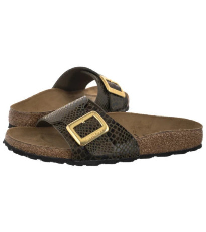 Birkenstock Catalina Cushion Buckle Shiny Snake Sage 1030320 (BK317-b) Sieviešu apavi/Flip Flops