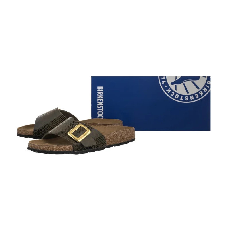 Birkenstock Catalina Cushion Buckle Shiny Snake Sage 1030320 (BK317-b) Sieviešu apavi/Flip Flops