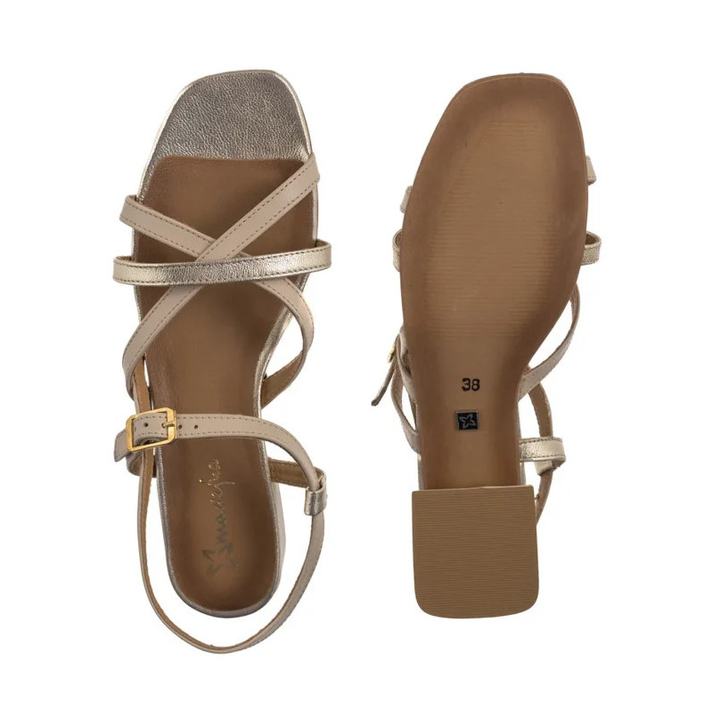 Maciejka Beżowe/Złote 06959-25/00-1 (MA1406-a) shoes