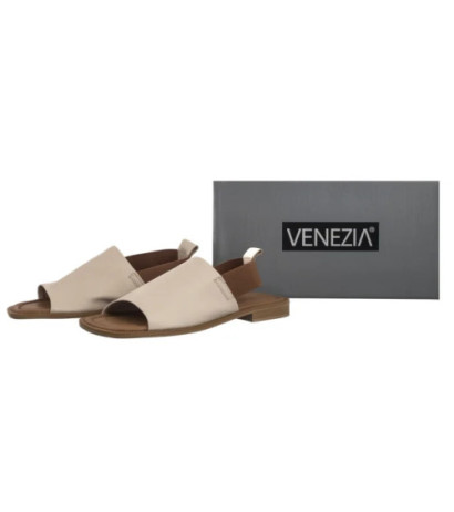 Venezia Beżowe M025LEBEOBS140 (VE855-a) sandales