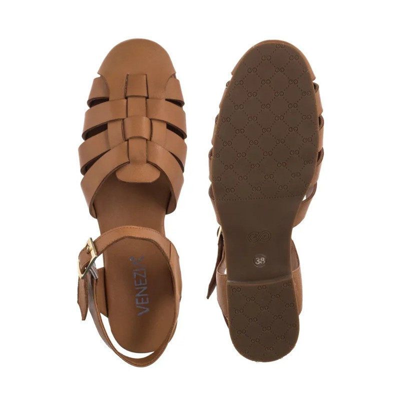 Venezia Brązowe G044LEBROBS129 (VE856-a) sandals