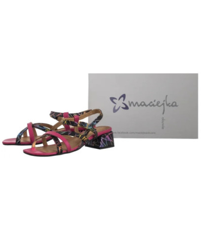 Maciejka Różowe+Czarne 06959-39/00-1 (MA1406-b) shoes