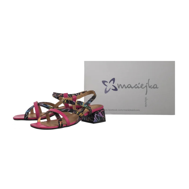 Maciejka Różowe+Czarne 06959-39/00-1 (MA1406-b) kurpes