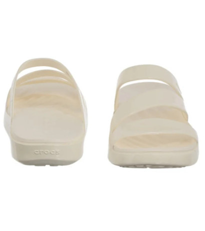 Crocs Getaway Patent Strappy Chalk 211296-0WV (CR395-a) Sieviešu apavi/Flip Flops