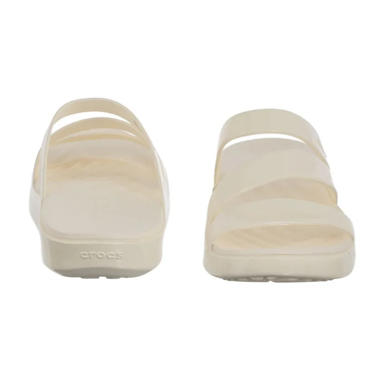 Crocs Getaway Patent Strappy Chalk 211296-0WV (CR395-a) Naiste kingad/klappide klapid