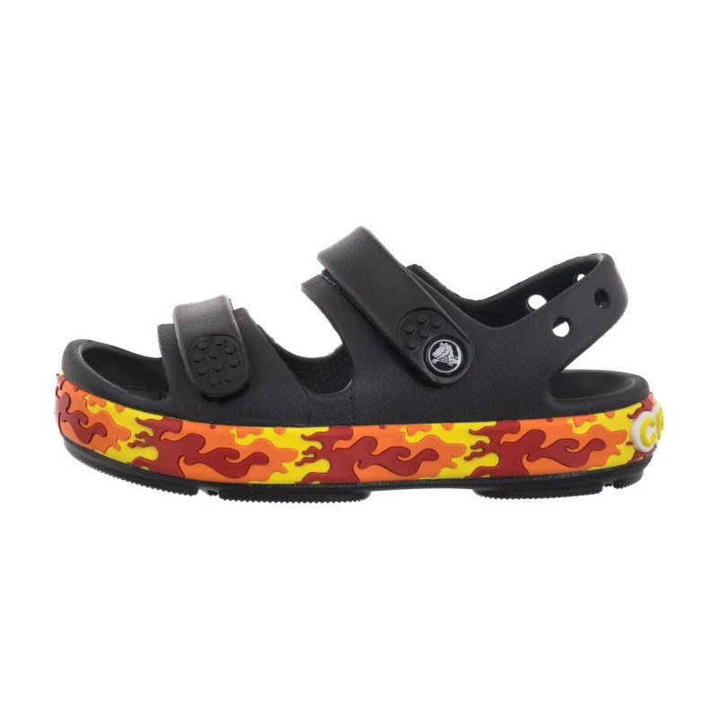 Crocs Crocband Cruiser Flames Sandal Kid's Black 211269-001 (CR394-a) sandals