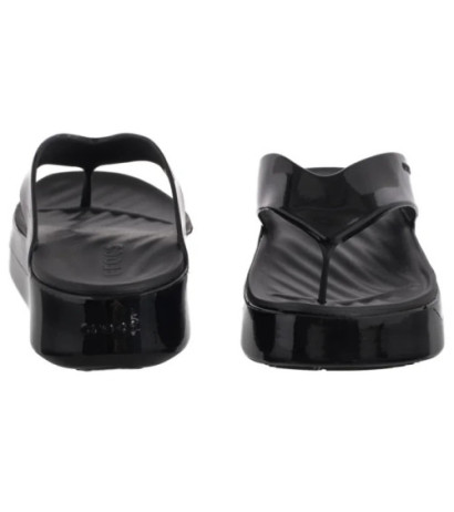 Crocs Getaway Platform Patent Flip Black 211478-001 (CR396-a) kurpes