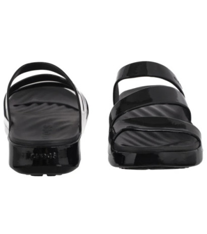 Crocs Getaway Patent Strappy Black 211296-001 (CR395-b) Women's Shoes/Flip Flops