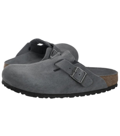 Birkenstock Boston BS Soft Footbed Basalt Gray Tonal FB 1030874 (BK321-a) Women's Shoes/Flip Flops