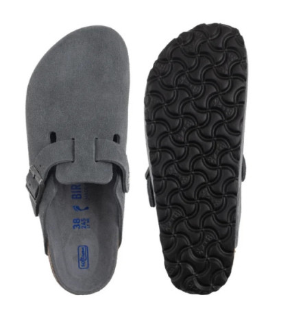 Birkenstock Boston BS Soft Footbed Basalt Gray Tonal FB 1030874 (BK321-a) Moteriški batai/šlepetės