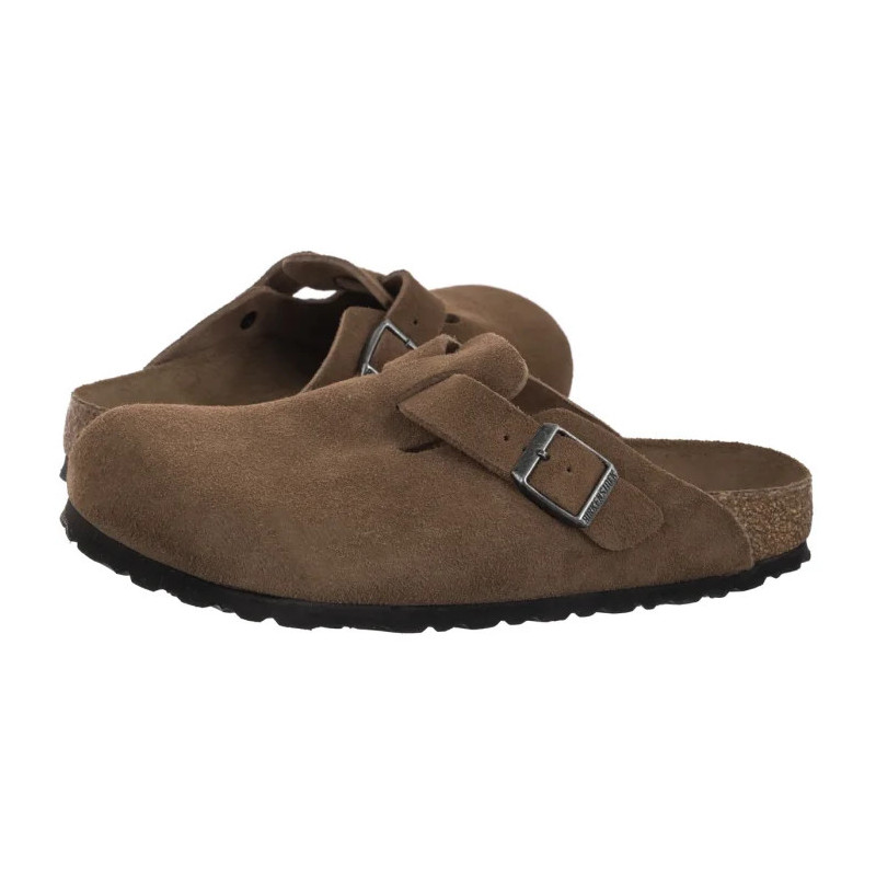 Birkenstock Boston BS Soft Footbed Dark Tea Tonal FB 1030861 (BK321-b) Women's Shoes/Flip Flops