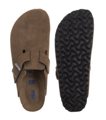 Birkenstock Boston BS Soft Footbed Dark Tea Tonal FB 1030861 (BK321-b) Moteriški batai/šlepetės