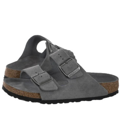 Birkenstock Arizona Bs Soft Footbed Basalt Gray Tonal FB 1030912 (BK322-a) Moteriški batai/šlepetės