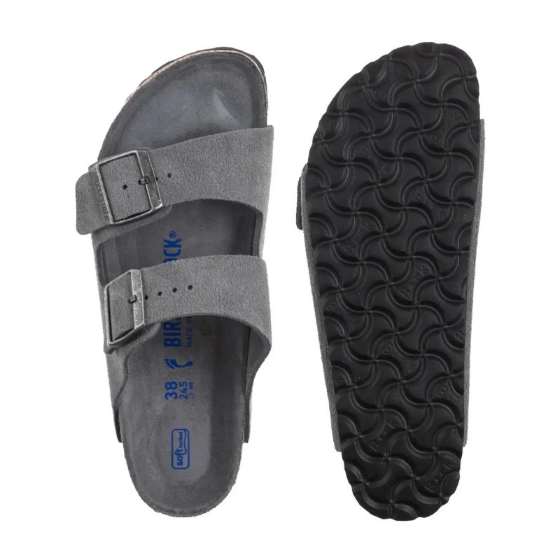 Birkenstock Arizona Bs Soft Footbed Basalt Gray Tonal FB 1030912 (BK322-a) Moteriški batai/šlepetės