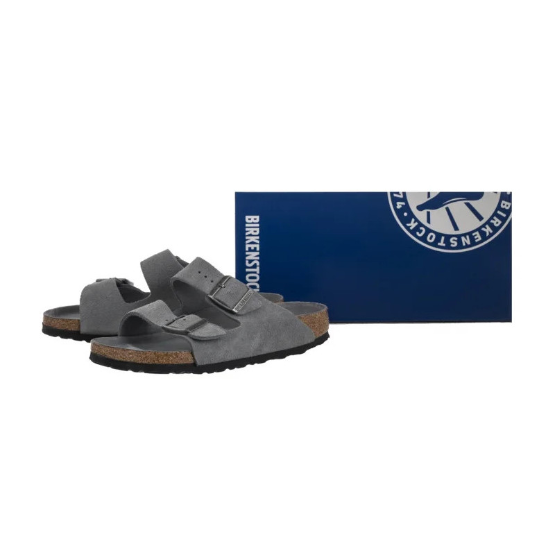 Birkenstock Arizona Bs Soft Footbed Basalt Gray Tonal FB 1030912 (BK322-a) Sieviešu apavi/Flip Flops