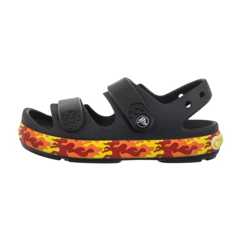 Crocs Crocband Cruiser Flames Sandal Kid's Black 211268-001 (CR397-a) sandals
