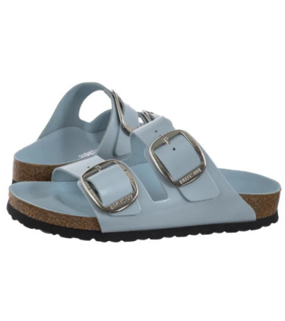 Birkenstock Arizona Big Buckle High-Shine Baby Blue 1030374 (BK239-i) Women's Shoes/Flip Flops