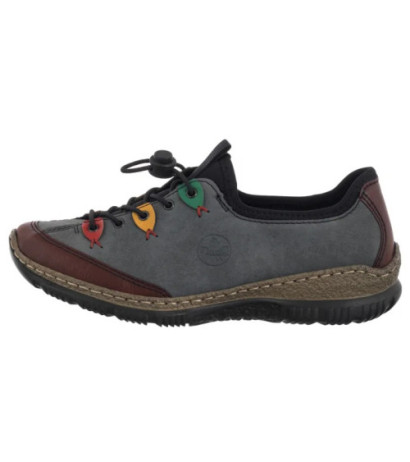 Rieker Szare N3271-14 Blue (RI185-b) kurpes