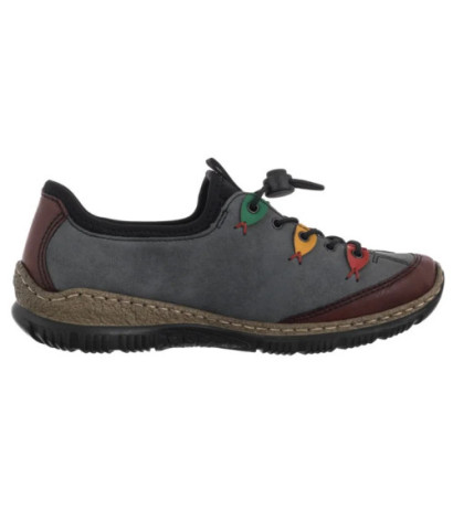 Rieker Szare N3271-14 Blue (RI185-b) kurpes