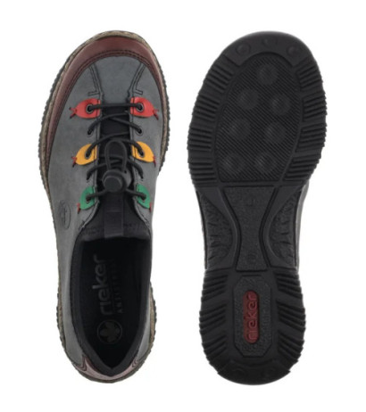 Rieker Szare N3271-14 Blue (RI185-b) kurpes