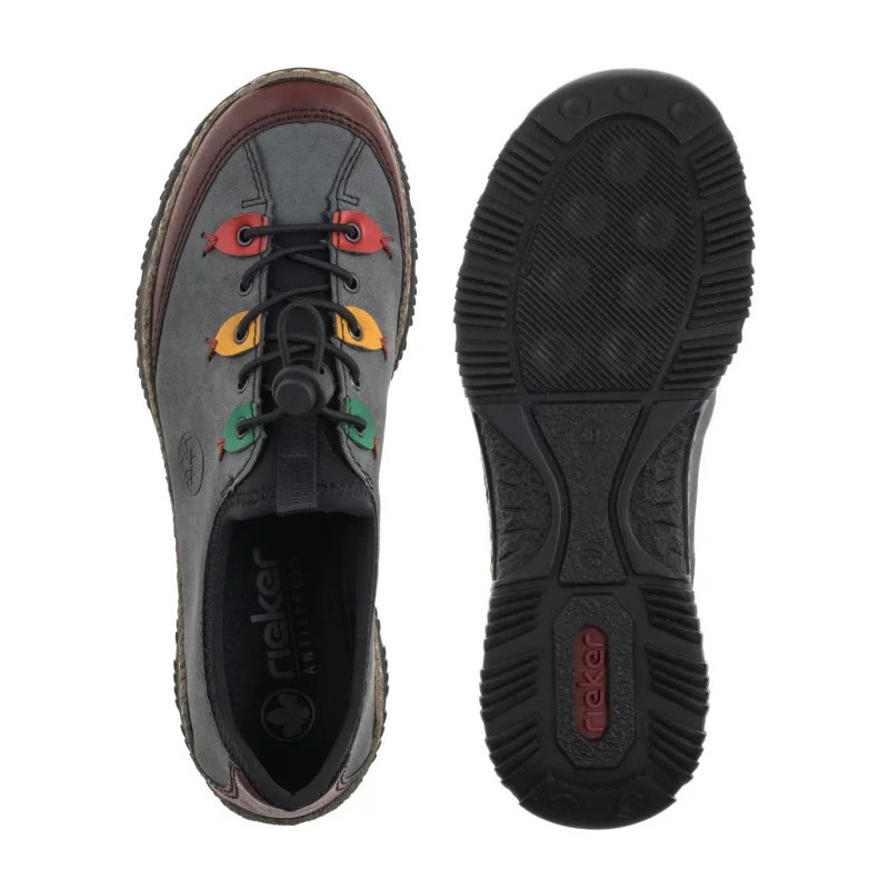 Rieker Szare N3271-14 Blue (RI185-b) kurpes