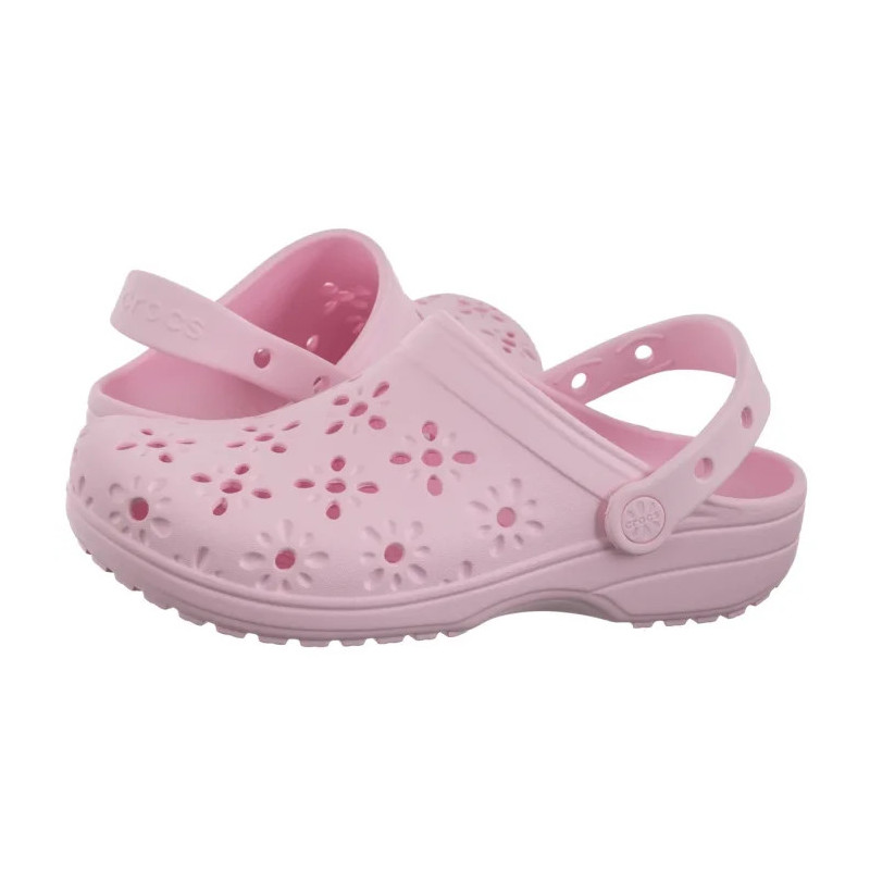 Crocs Classic Floral Cut Out Clog Pink Milk 210943-6ZW (CR345-b) Naiste kingad/klappide klapid